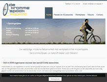 Tablet Screenshot of dekrommespaak.nl